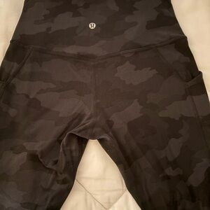 lululemon Black Camo Leggings